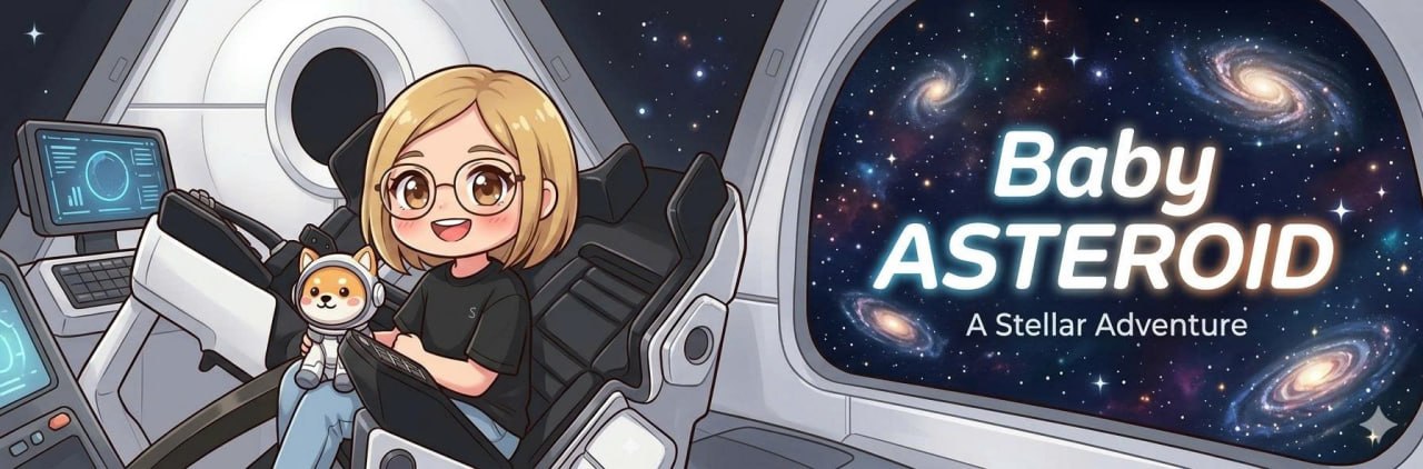 Baby Asteroid universe banner